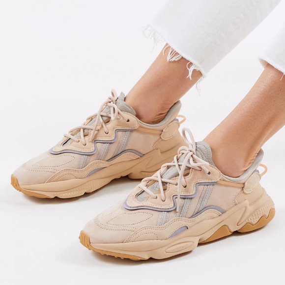 Adidas Originals Ozweego Sneakers Beige US 5.5 - Picture 7 of 9